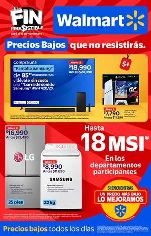 Folleto Walmart México El Fin Irresistible Nov 2025